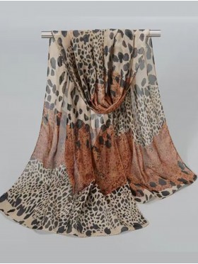 Chiffon Leopard Fashion Scarf